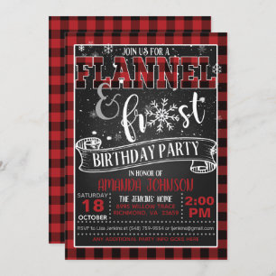 Vlannel en Frost Birthday Party - BR Kaart