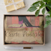  Vlapper Vrouw in het zwart Ventilator Frans Tissuepapier (Geschenk)