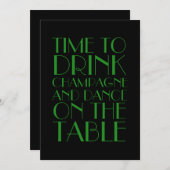 Vlapper Wedding Invitation 1920 Kaart (Voorkant / Achterkant)