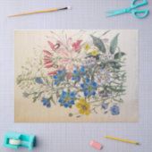  vlas en Cleomee botanisch tissuepapier (Craft)