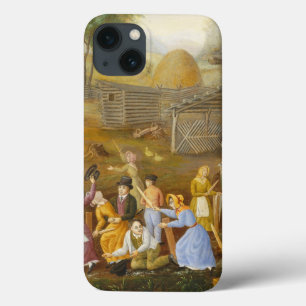Vlas Schaven Bijenkorf, 1885 (olieverf op beddensp iPhone 13 Hoesje