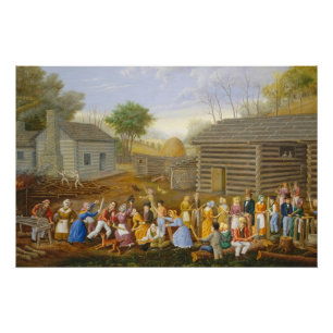 Vlasstaafbij, 1885 (olie op het aantikken van de b perfect poster