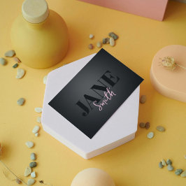 Vlecht Haar Hot Pink Visitekaartje