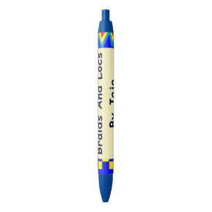 Vlechten en sloten door Jojo African Safari Kente  Blauwe Inkt Pen