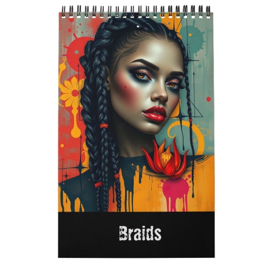 Vlechten Fantasy Moderne Kunst Kalender (Hoes)