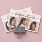 Vlechten Fotocollage Haarstylist QR Code Visitekaartje