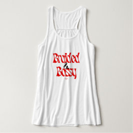 Vlechtkapsel Racerback Grafische Tanktop