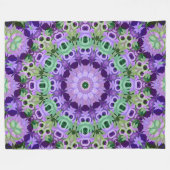 Vleece Blanket Mandala rond patroon kaleidoscoop Fleece Deken (Voorkant (Horizontaal))