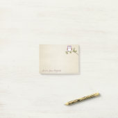 Vleemachtig stijlvol, owl post-it® notes (Op bureau)