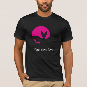 Vleermuis en maan t-shirt