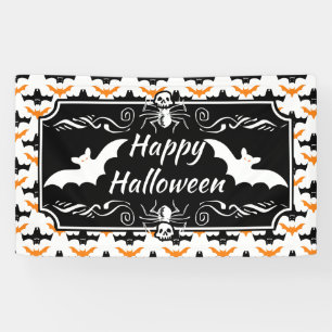 Vleermuis Halloween Patroon Spandoek