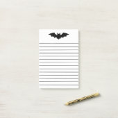 Vleermuis Post-it® Notes (Op bureau)