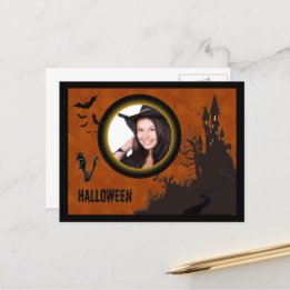 Vleermuis, Spookhuis Fotolijstje en Oranje Lucht Briefkaart