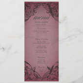 vleermuis tot de dood Bourgondische bruiloft Menu (Voorkant)