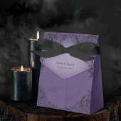  vleermuis tot de dood Paarse bruiloft Bedankdoosjes