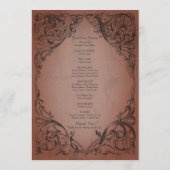 vleermuis tot de dood roest bruiloft programma (Achterkant)