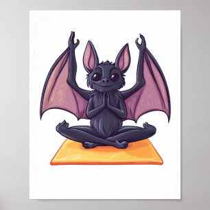 Vleermuis Yoga Flow Poster