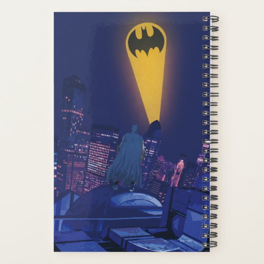 Vleermuissignaal boven Gotham Planner (Achterkant)