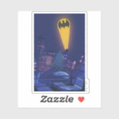 Vleermuissignaal boven Gotham Sticker (Vel)