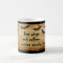 Vleermuisvleugels & Koffie Halloween Mok