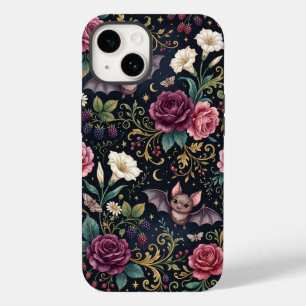 Vleermuizen die door rozen vliegen Gotische iPhone Case-Mate iPhone 14 Hoesje