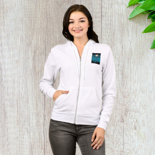 Vleermuizen en maanvrouwen full-zip hoodie