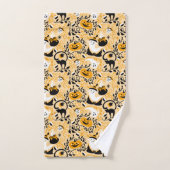 Vleermuizen en Pompoenen Halloween Bad Handdoek Se (Handdoek)