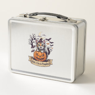 Vleermuizen Katten Pompoenen Halloween Heks Kat Gr