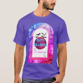 Vleermuizen Paarse Roze Kleurrijke Matching Happy T-shirt (Voorkant)