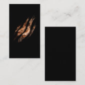 Vlees en brander BBQ Lover Grillmaster Visitekaartje (Voorkant / Achterkant)