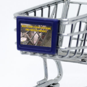 Vlees is afkomstig van leed, Vegan Activism Rechthoekige Sticker