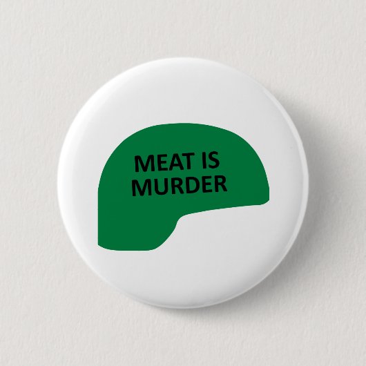 Vlees is Murder Ronde Button 5,7 Cm (Voorkant)