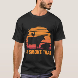 Vlees Roken Barbecue Chef Steak Grilling BBQ T-shirt