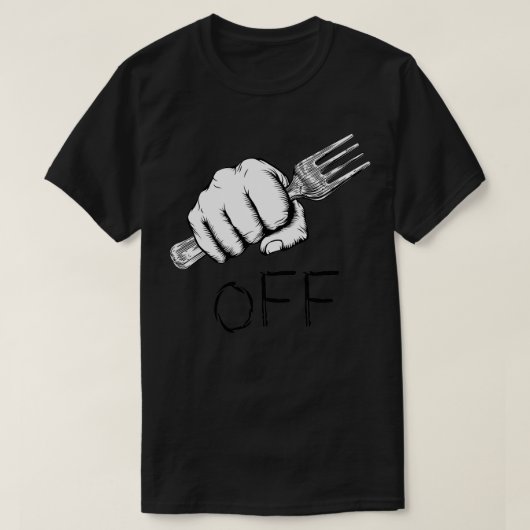Vlees uit t-shirt (Design voorkant)