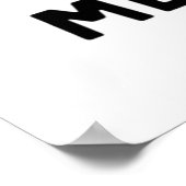 Vlees van schimmels Steak Pun Poster (Hoek)