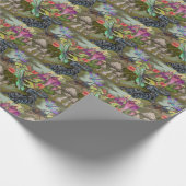 Vleesetende Plant Wetland Goblincore Pattern Cadeaupapier (Hoek)