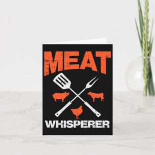 Vleesfluisteraar Funny Barbecue Grillen Bbq Grill Kaart