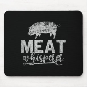 Vleesfluisteraar Grillen Vlees Roken BBQ Funny Bar Muismat
