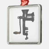  vleesGrinder Metalen Ornament (Links)