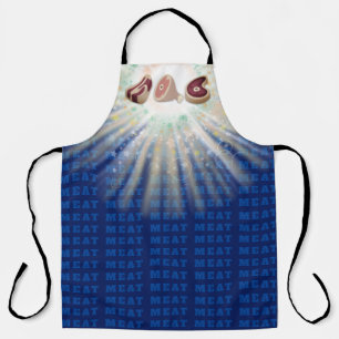 vleesham varkensvlees houdt van griep schort