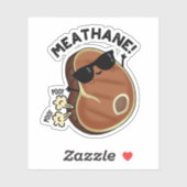 Vleeshane Funny Farting Meat Pun Sticker (Vel)