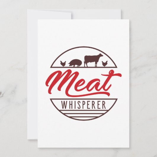 Vleeskever Bedankkaart (Voorkant)