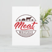 Vleeskever Bedankkaart (Staand voorkant)