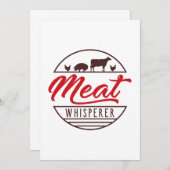 Vleeskever Bedankkaart (Voorkant / Achterkant)