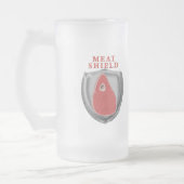 Vleesschild Matglas Bierpul (Links)