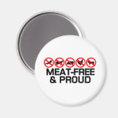 Vleesvrij en Trots Magneet (Voorkant / Achterkant)