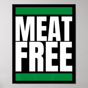 Vleesvrij Vegan Bodybuilding Vegan Straight Edge 1 Poster
