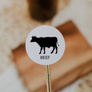 Vleesweddenschap Ronde Sticker