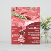 vleeswinkel | Slager Shop Flyer (Staand voorkant)