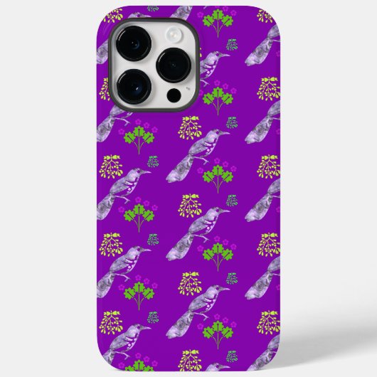 vleiende vogelstijl Case-Mate iPhone case (Achterkant)